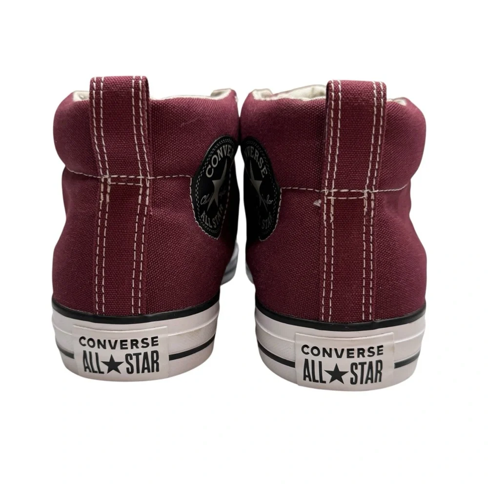Converse All Star Street Mid Top Sneakers Shoes in Dark Sangria colorway Mens 9 - Picture 6 of 12